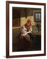Sunday Rest-Ferdinand Georg Waldmüller-Framed Giclee Print