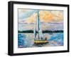 Sunday Sail-Jeanette Vertentes-Framed Art Print