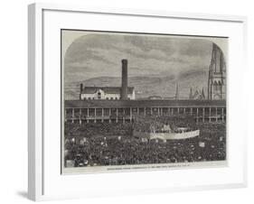 Sunday-School Jubilee Commemoration in the Piece Hall, Halifax-null-Framed Giclee Print