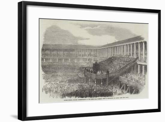 Sunday-School Jubilee Commemoration in the Piece Hall, Halifax-null-Framed Giclee Print
