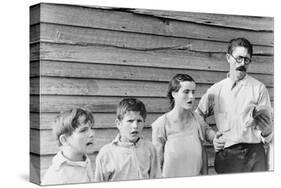 Sunday singing, 1936-Walker Evans-Stretched Canvas