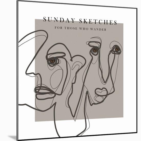 Sunday Sketches-Gabriella Roberg-Mounted Giclee Print
