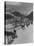 Sunday Sleigh-Rides in Snow-Covered Winter-Resort Village St. Moritz-Alfred Eisenstaedt-Stretched Canvas