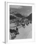 Sunday Sleigh-Rides in Snow-Covered Winter-Resort Village St. Moritz-Alfred Eisenstaedt-Framed Photographic Print