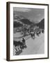 Sunday Sleigh-Rides in Snow-Covered Winter-Resort Village St. Moritz-Alfred Eisenstaedt-Framed Photographic Print