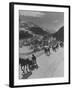 Sunday Sleigh-Rides in Snow-Covered Winter-Resort Village St. Moritz-Alfred Eisenstaedt-Framed Photographic Print