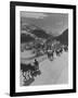 Sunday Sleigh-Rides in Snow-Covered Winter-Resort Village St. Moritz-Alfred Eisenstaedt-Framed Photographic Print