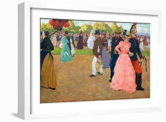 Sunday Stroll in the Bois De Boulogne-Henri Jacques Edouard Evenepoel-Framed Giclee Print
