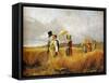 Sunday Stroll-Carl Spitzweg-Framed Stretched Canvas