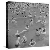 Sunday Swimmers-The Chelsea Collection-Stretched Canvas