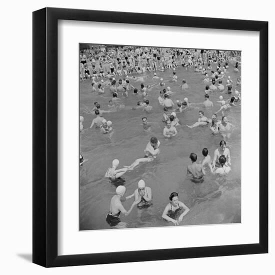 Sunday Swimmers-The Chelsea Collection-Framed Art Print