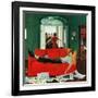 "Sunday Visitors", February 6, 1954-George Hughes-Framed Giclee Print