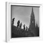 Sunday Volunteer Workers Working in the Martin Luther Platz-William Vandivert-Framed Photographic Print