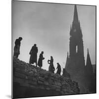 Sunday Volunteer Workers Working in the Martin Luther Platz-William Vandivert-Mounted Photographic Print