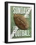 Sundays Are for Football-Molly Mattin-Framed Art Print