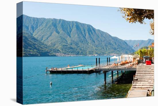 Sundeck and Floating Pool at Grand Hotel, Tremezzo, Lake Como, Lombardy, Italy-null-Stretched Canvas