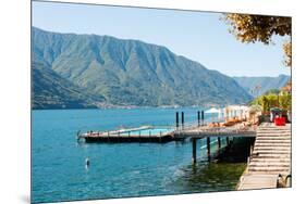 Sundeck and Floating Pool at Grand Hotel, Tremezzo, Lake Como, Lombardy, Italy-null-Mounted Photographic Print