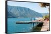 Sundeck and Floating Pool at Grand Hotel, Tremezzo, Lake Como, Lombardy, Italy-null-Framed Stretched Canvas