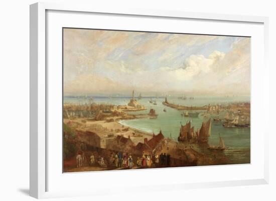 Sunderland Harbour from Roker, C.1850-C.1855-Edward Hastings-Framed Giclee Print