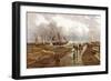 Sunderland Piers, 1843, 1886-John James Syer-Framed Giclee Print