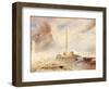 Sunderland Piers in a Storm-Thomas Miles Richardson-Framed Giclee Print