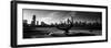 Sundial and Chicago IL BW-Steve Gadomski-Framed Photographic Print