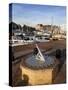 Sundial at Ipswich Haven Marina, Ipswich, Suffolk, England, United Kingdom, Europe-Mark Sunderland-Stretched Canvas