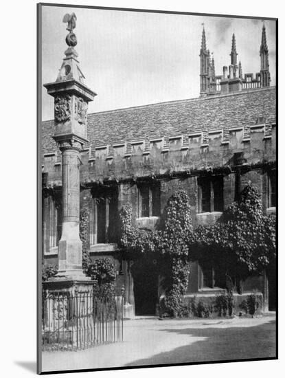 Sundial, Corpus Christi College, Oxford, Oxfordshire, 1924-1926-Herbert Felton-Mounted Giclee Print