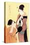 Sundial Maidens: The Hour of the Snake-Kitagawa Utamaro-Stretched Canvas