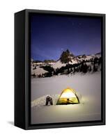 Sundial Peak under the Stars. Big Cottonwood Canyon, Utah-Lindsay Daniels-Framed Stretched Canvas