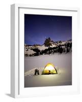 Sundial Peak under the Stars. Big Cottonwood Canyon, Utah-Lindsay Daniels-Framed Photographic Print