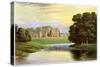 Sundorne Castle, Near Shrewsbury, Shropshire, Home of the Corbet-Pigott Family, C1880-Benjamin Fawcett-Stretched Canvas