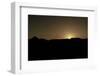 Sundown above mountain range-Benjamin Engler-Framed Photographic Print