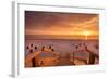 Sundown at Beach, Sylt Island, Northern Frisia, Schleswig-Holstein, Germany-Sabine Lubenow-Framed Photographic Print