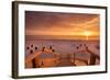 Sundown at Beach, Sylt Island, Northern Frisia, Schleswig-Holstein, Germany-Sabine Lubenow-Framed Photographic Print