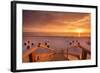 Sundown at Beach, Sylt Island, Northern Frisia, Schleswig-Holstein, Germany-Sabine Lubenow-Framed Photographic Print