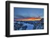 Sundown at Watzmann with Steinernes Meer, Loferer Steinberge, Central Alps-Stefan Sassenrath-Framed Photographic Print