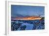 Sundown at Watzmann with Steinernes Meer, Loferer Steinberge, Central Alps-Stefan Sassenrath-Framed Photographic Print