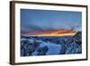 Sundown at Watzmann with Steinernes Meer, Loferer Steinberge, Central Alps-Stefan Sassenrath-Framed Photographic Print