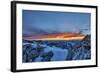 Sundown at Watzmann with Steinernes Meer, Loferer Steinberge, Central Alps-Stefan Sassenrath-Framed Photographic Print