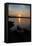 Sundown, Lelang Lake, boat, Dalsland, Götaland, Sweden-Andrea Lang-Framed Stretched Canvas