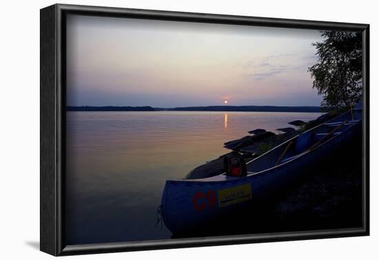 Sundown, Lelång Lake, Dalsland, Sweden-Andrea Lang-Framed Photographic Print