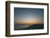 Sundown on the beach of Mitjorn with view to the Mola, Formentera,-Nadja Jacke-Framed Photographic Print