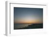 Sundown on the beach of Mitjorn with view to the Mola, Formentera,-Nadja Jacke-Framed Photographic Print