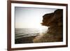 Sundown on the stone beach island Kos, Greece,-Rasmus Kaessmann-Framed Photographic Print