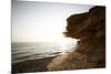Sundown on the stone beach island Kos, Greece,-Rasmus Kaessmann-Mounted Photographic Print