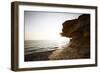 Sundown on the stone beach island Kos, Greece,-Rasmus Kaessmann-Framed Photographic Print