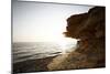 Sundown on the stone beach island Kos, Greece,-Rasmus Kaessmann-Mounted Photographic Print