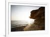 Sundown on the stone beach island Kos, Greece,-Rasmus Kaessmann-Framed Photographic Print