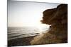 Sundown on the stone beach island Kos, Greece,-Rasmus Kaessmann-Mounted Photographic Print